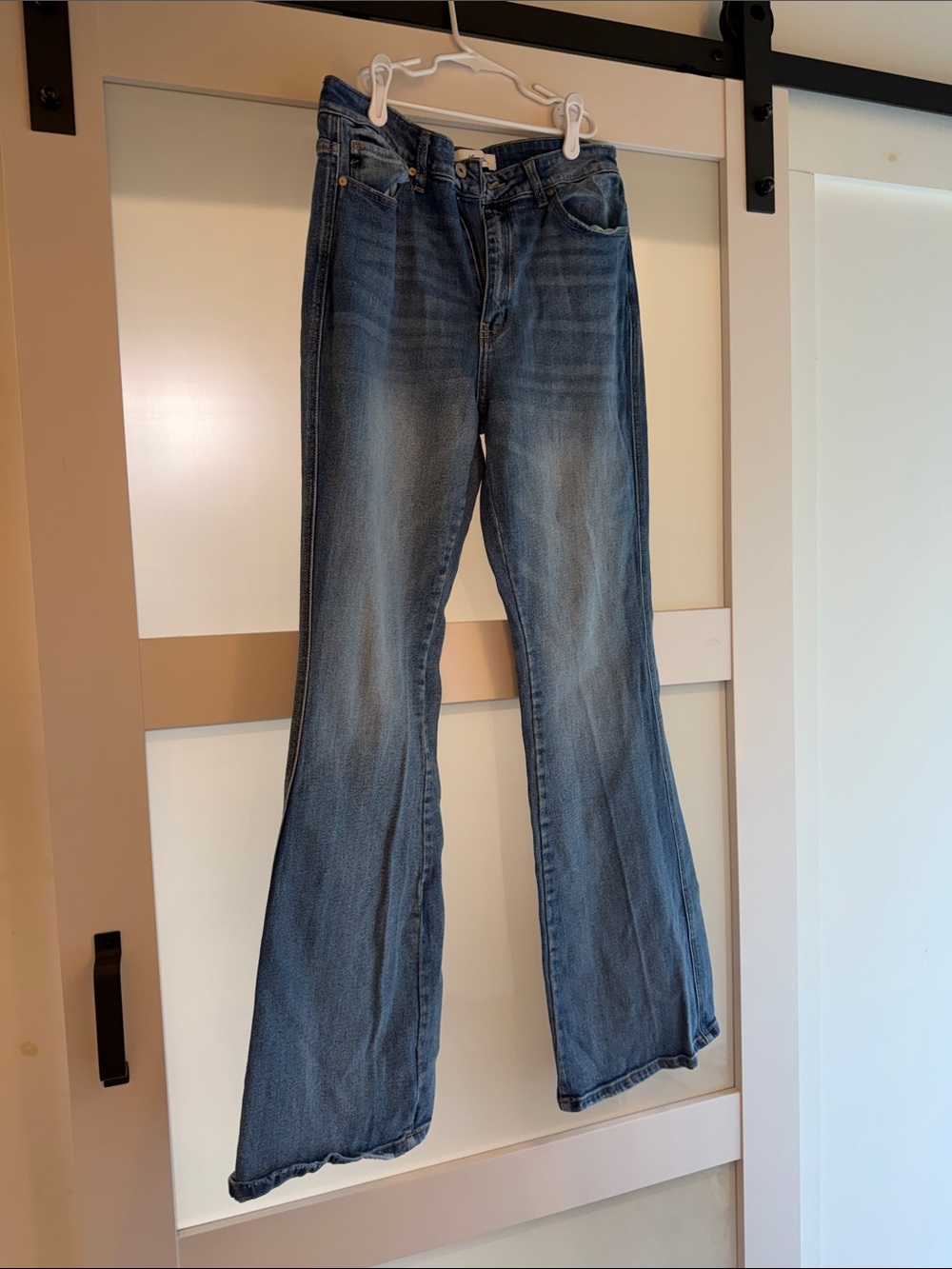 KanCan Medium Blue High-Rise Wide Leg Jeans